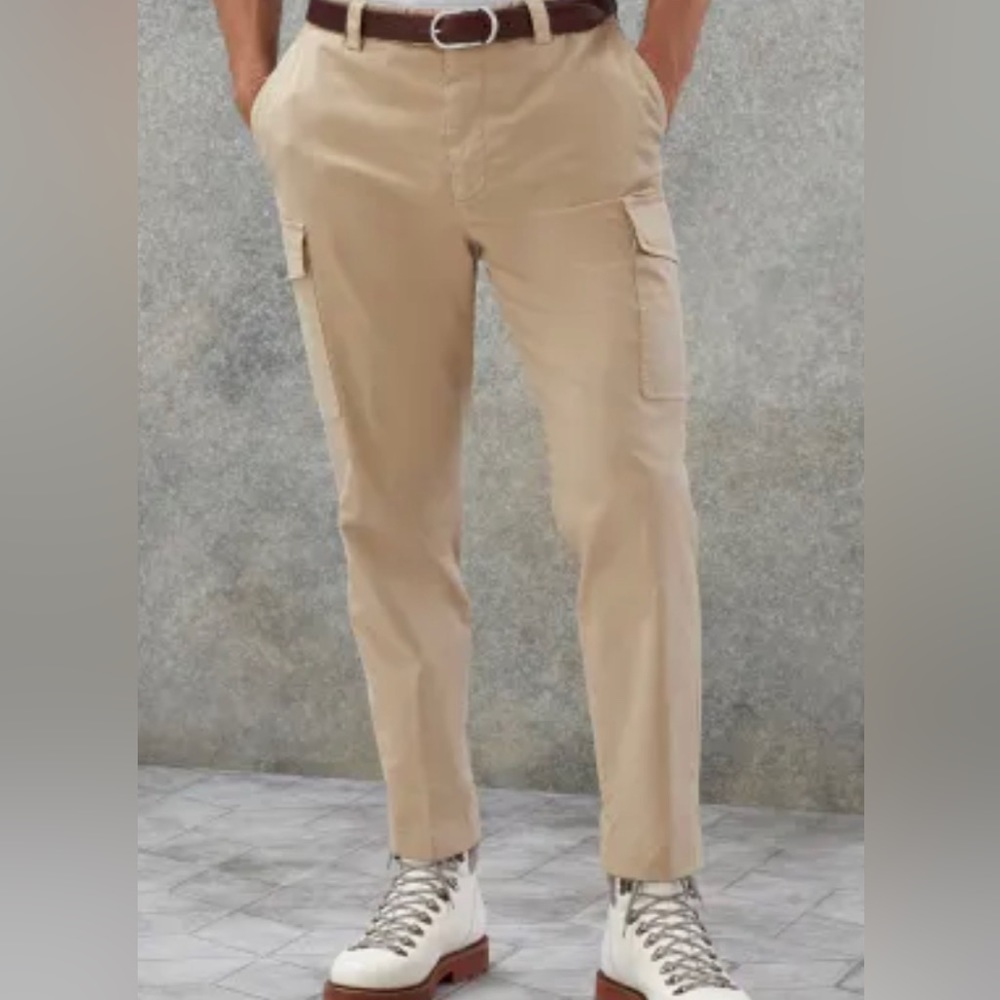 Brunello Cucinelli Leisure Fit Garment Dyed Trousers Sz 50/35 US - Picture 11 of 12